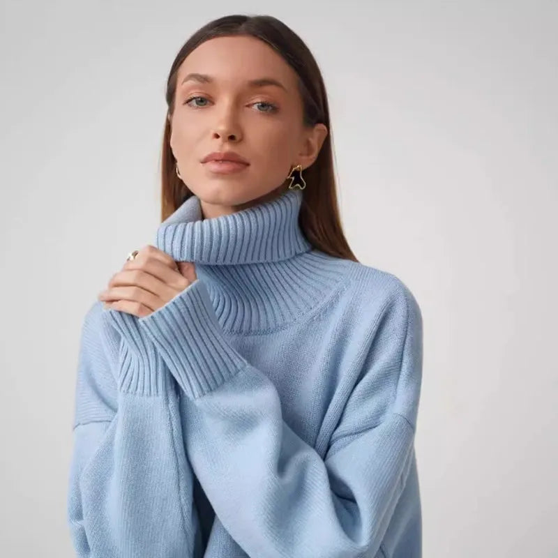 Turtleneck Knit Pullover – Slim Fit