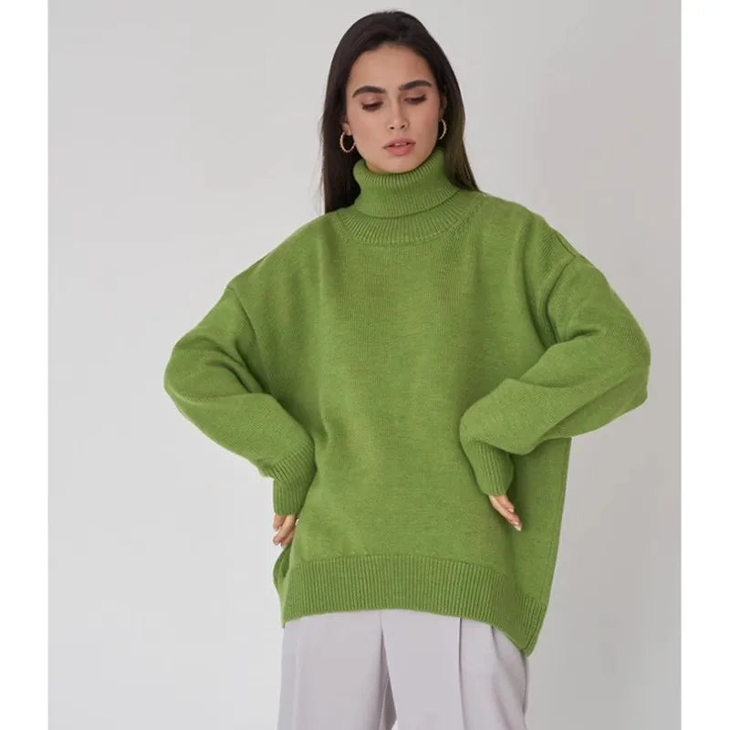 Turtleneck Knit Pullover – Slim Fit