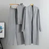 Knit Three-Piece Set – Cardigan, Sweater & Trousers