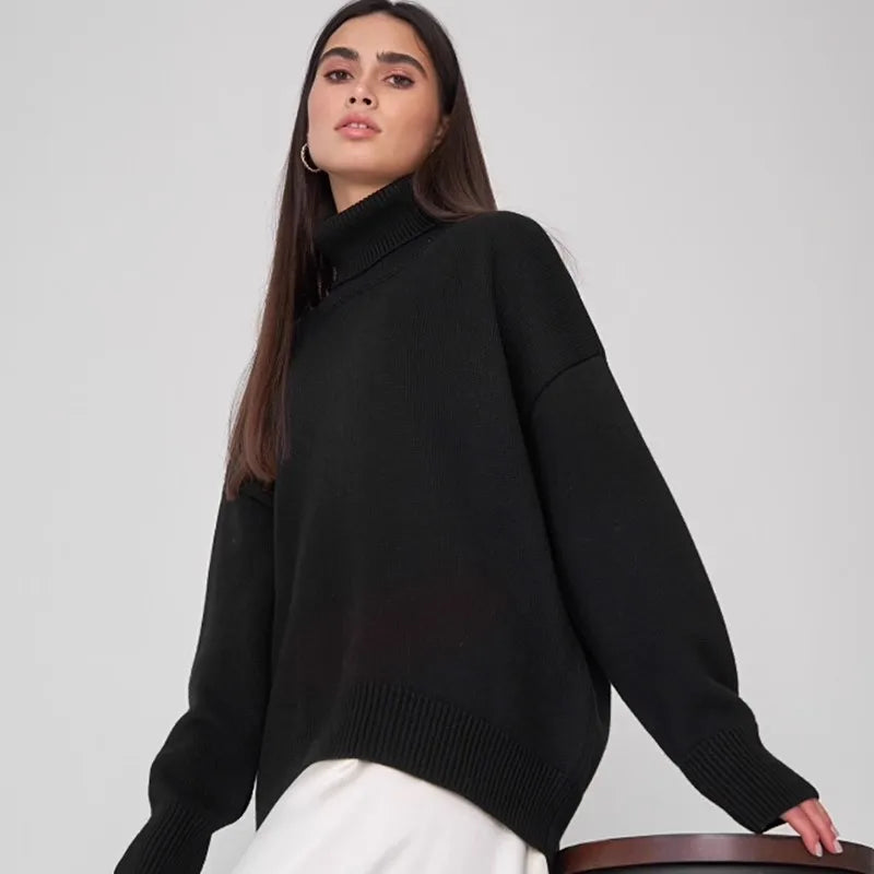 Turtleneck Knit Pullover – Slim Fit