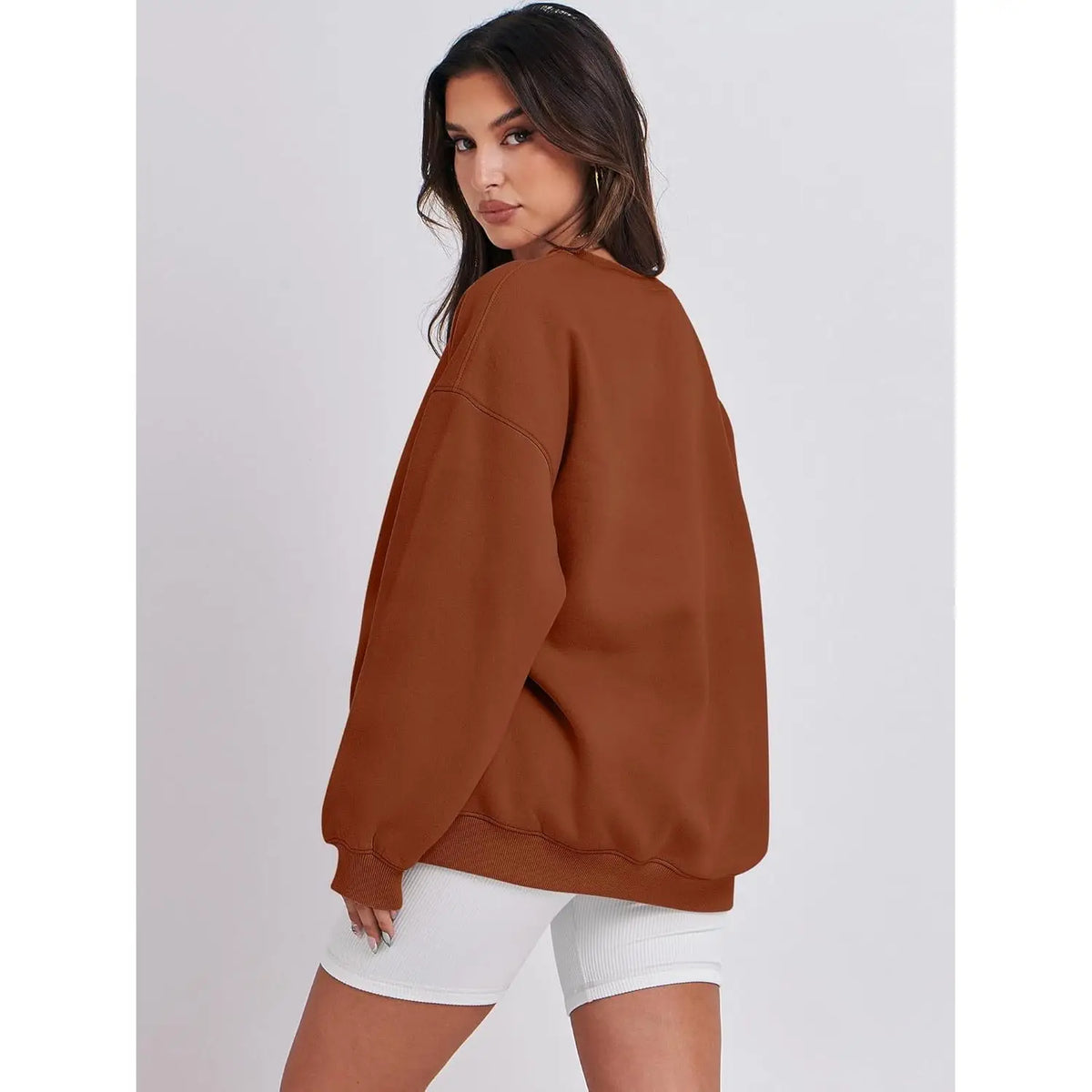 Oversized Fleece Sweatshirt – Drop Shoulder