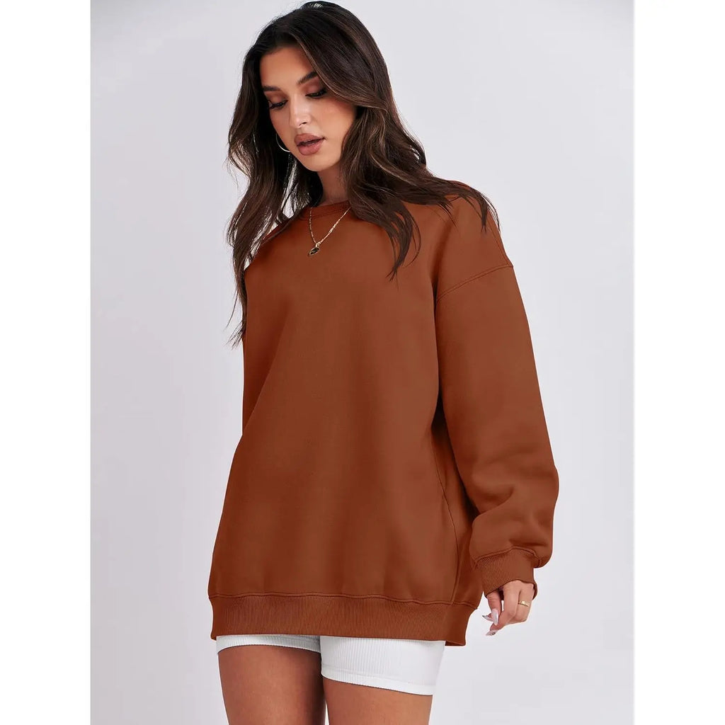 Oversized Fleece Sweatshirt – Drop Shoulder