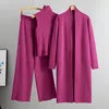 Knit Three-Piece Set – Cardigan, Sweater & Trousers