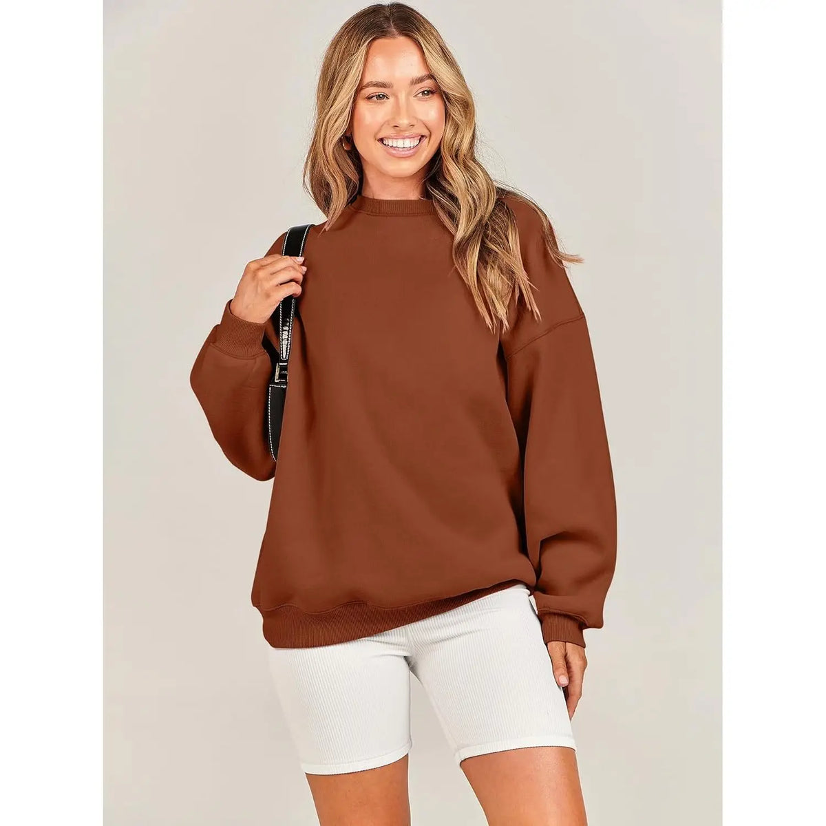 Oversized Fleece Sweatshirt – Drop Shoulder