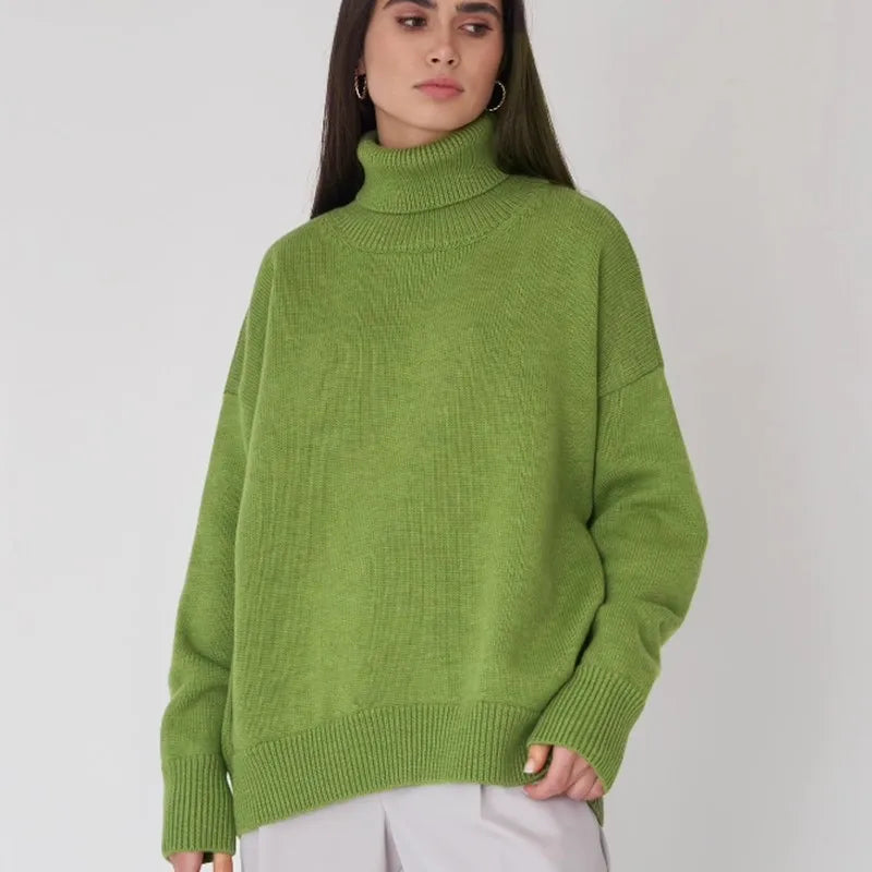 Turtleneck Knit Pullover – Slim Fit