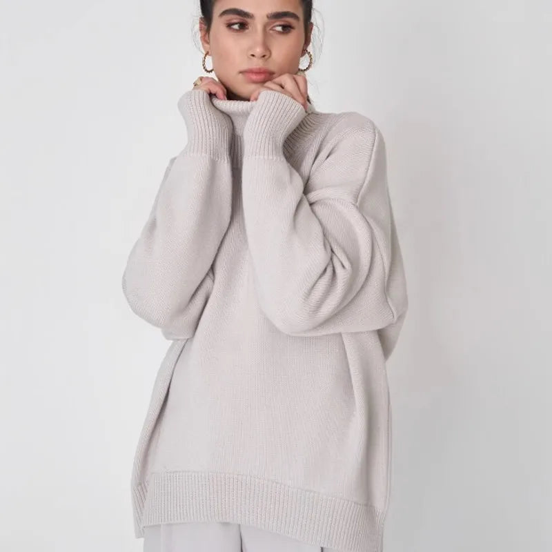 Turtleneck Knit Pullover – Slim Fit