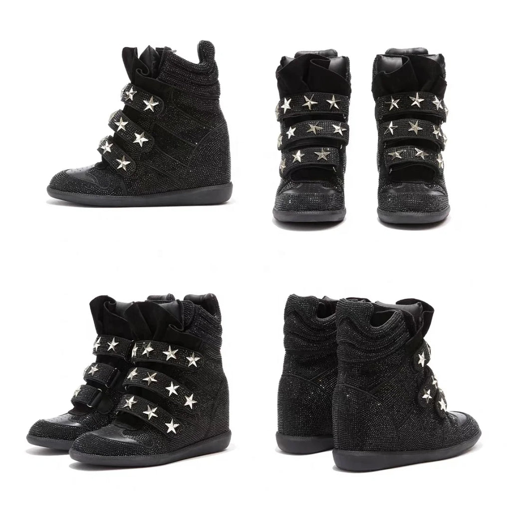 British-Style Lace-Up Leather Ankle Boots