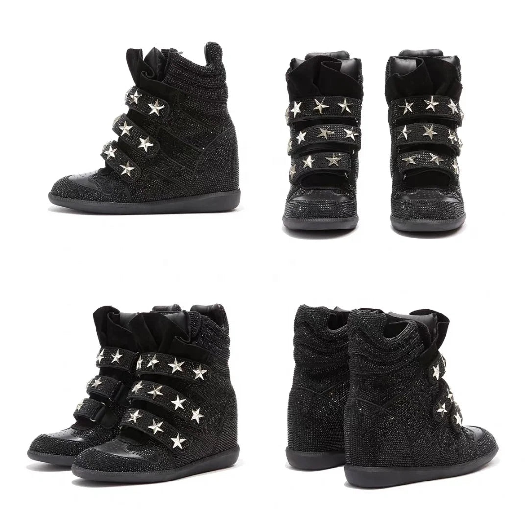 British-Style Lace-Up Leather Ankle Boots