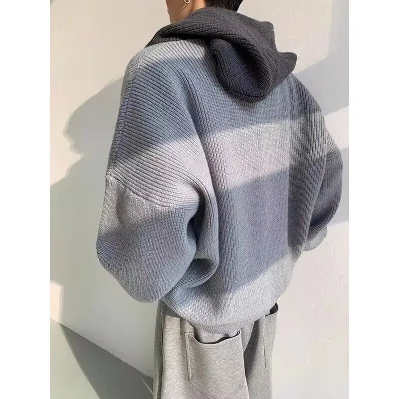 Retro High-Collar Hoodie – Relaxed Fit