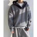 Retro High-Collar Hoodie – Relaxed Fit