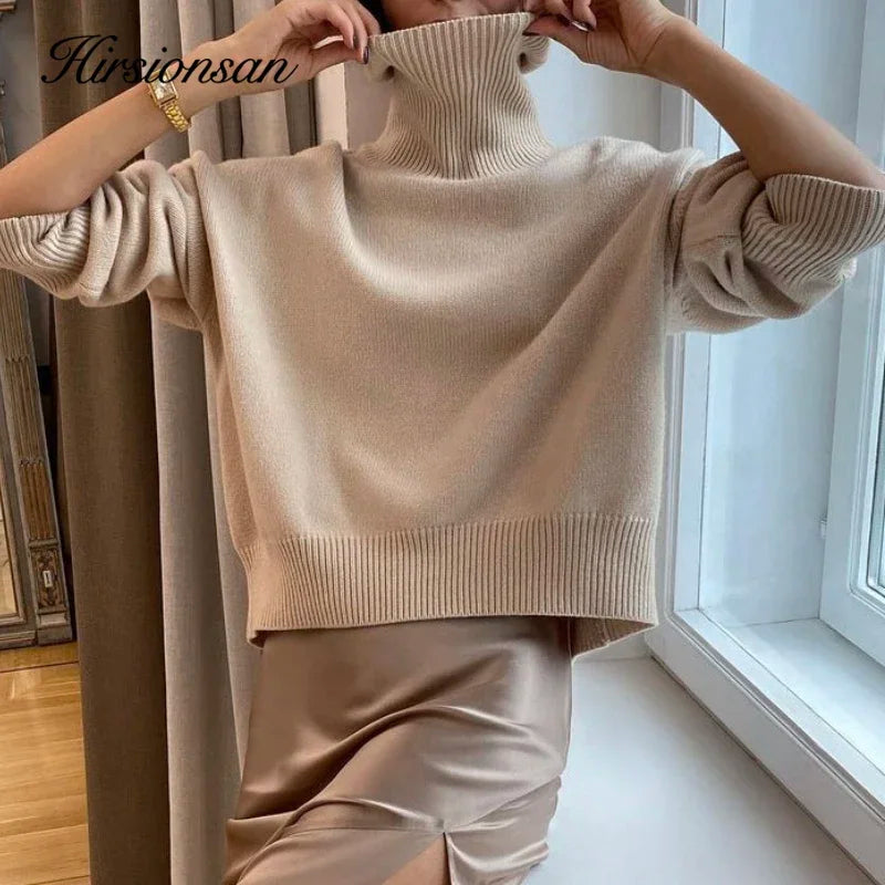 Soft Knit Turtleneck – Relaxed Pullover