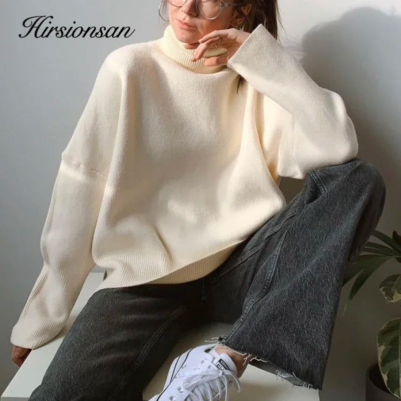 Soft Knit Turtleneck – Relaxed Pullover