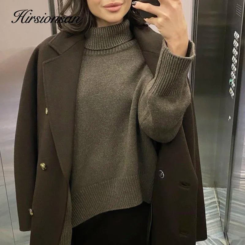 Soft Knit Turtleneck – Relaxed Pullover