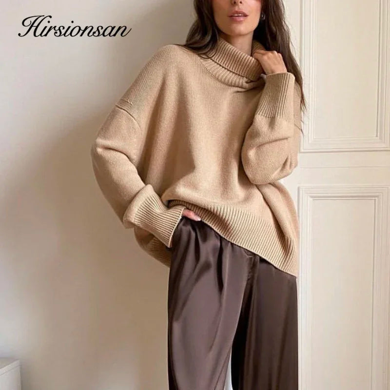 Soft Knit Turtleneck – Relaxed Pullover