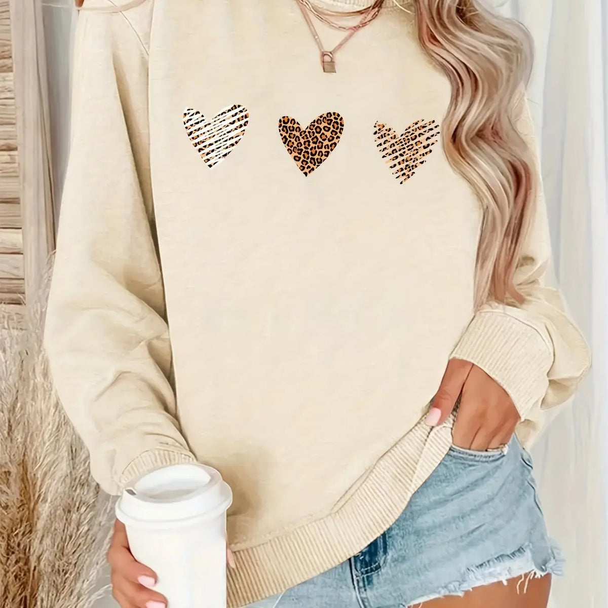 Leopard Print Velvet Hoodie