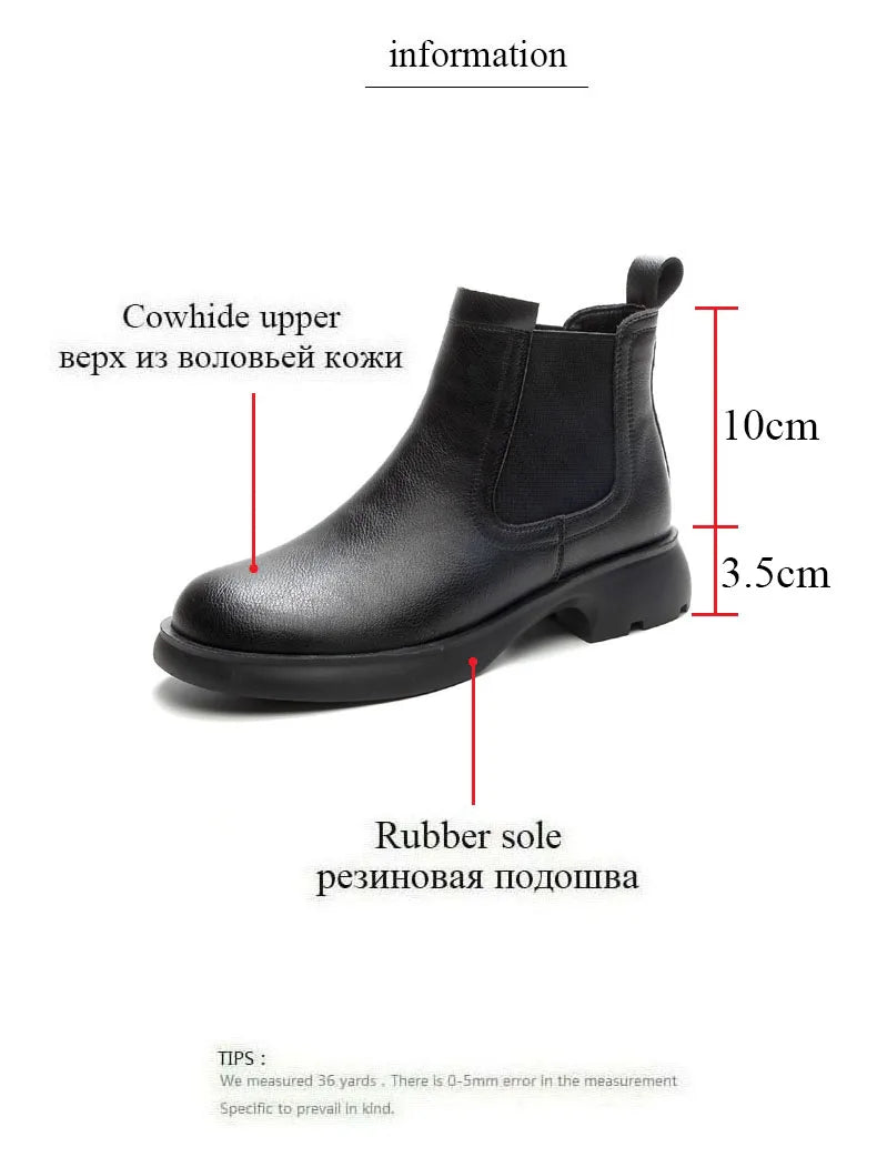 Plush-Lined Round-Toe Ankle Boots